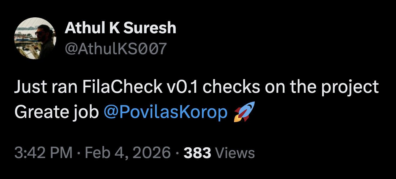 Athul K Suresh testimonial