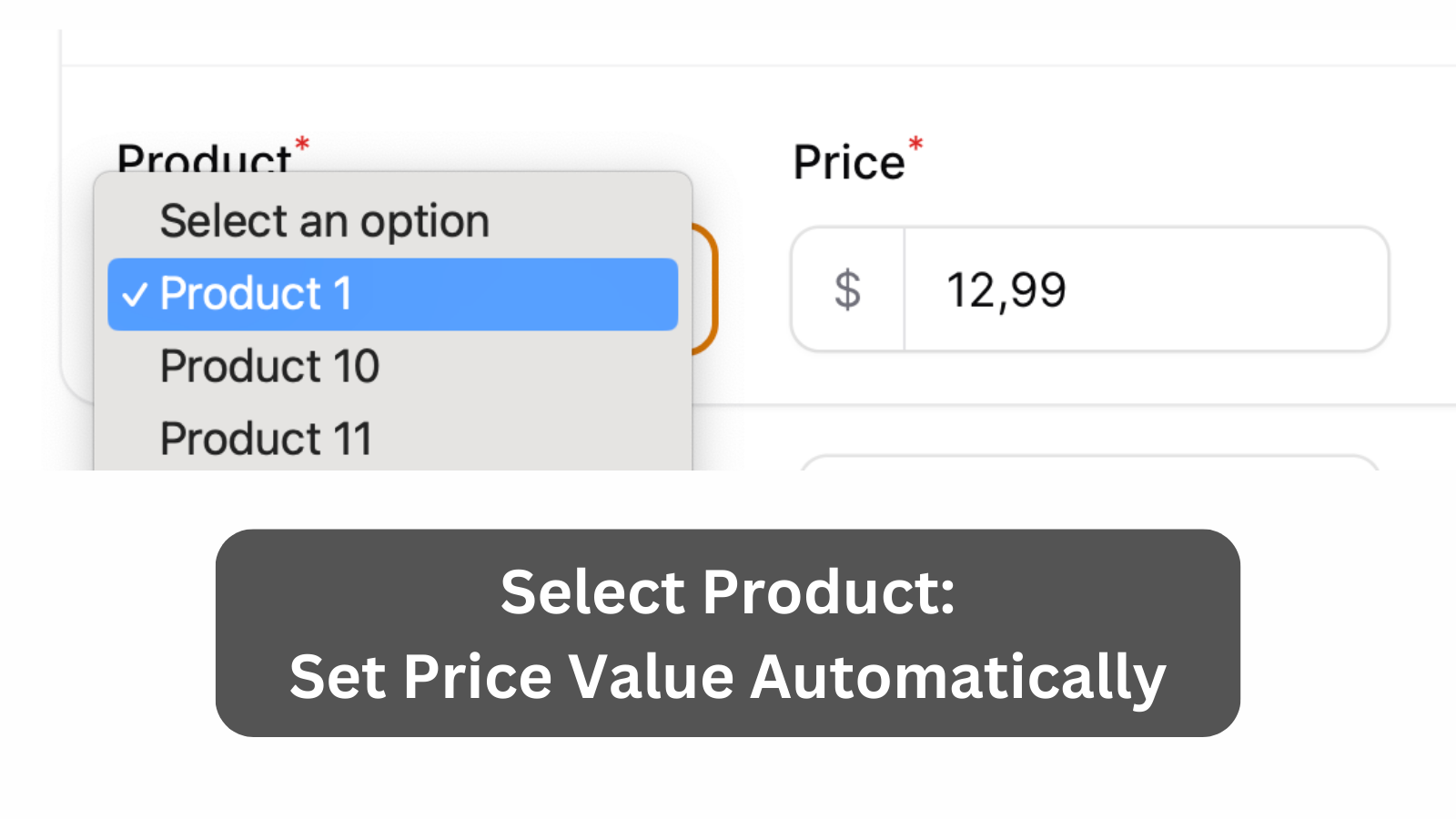 Set Input Value on Select Change
