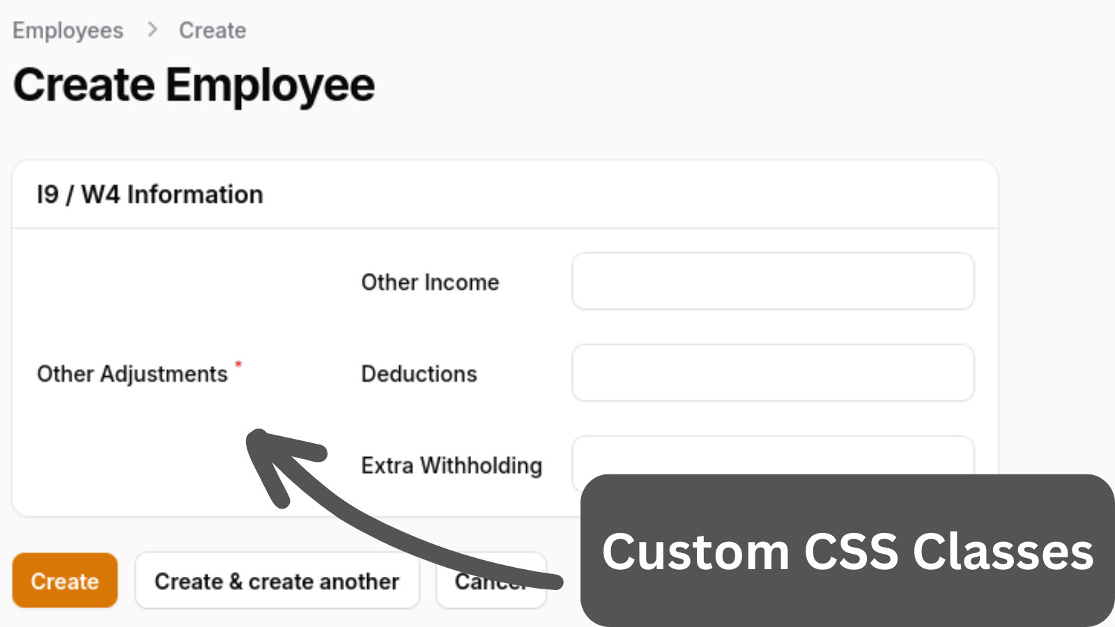 Customize Form Columns with Extra CSS Classes