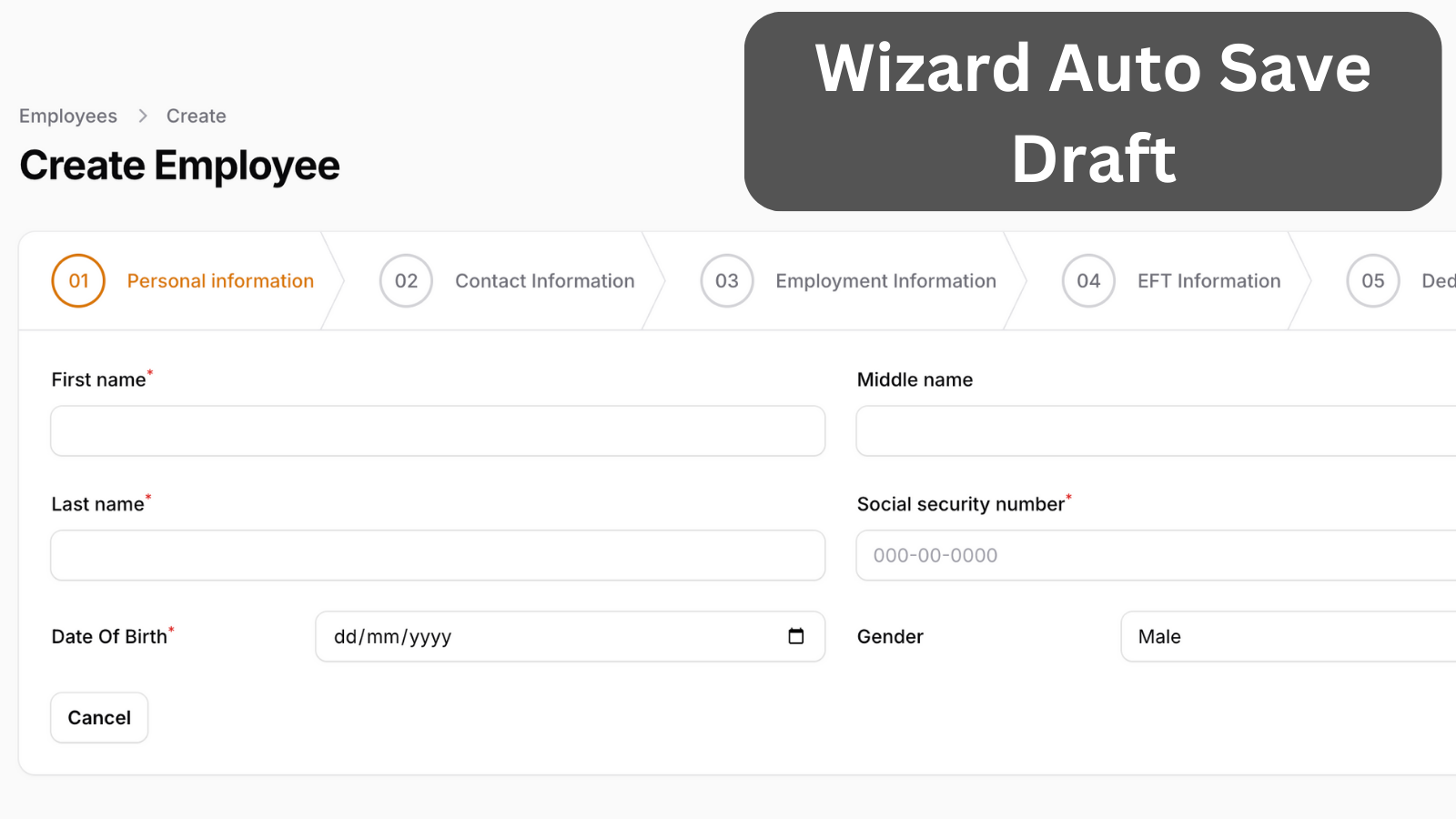 Filament Form Wizard: Auto-Save Draft After First Step