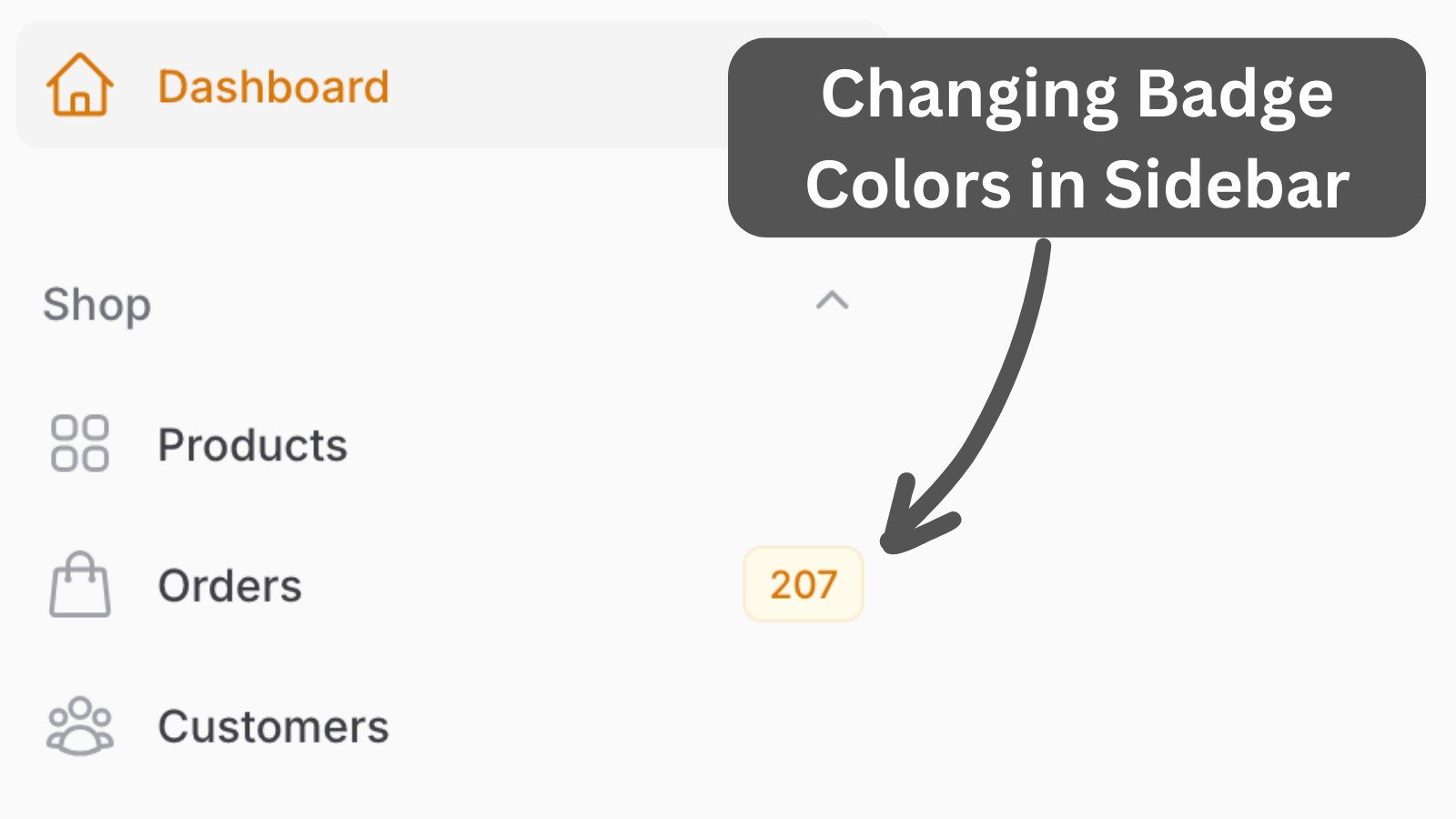 Filament Navigation Menu Items: Badges with Numbers and Colors