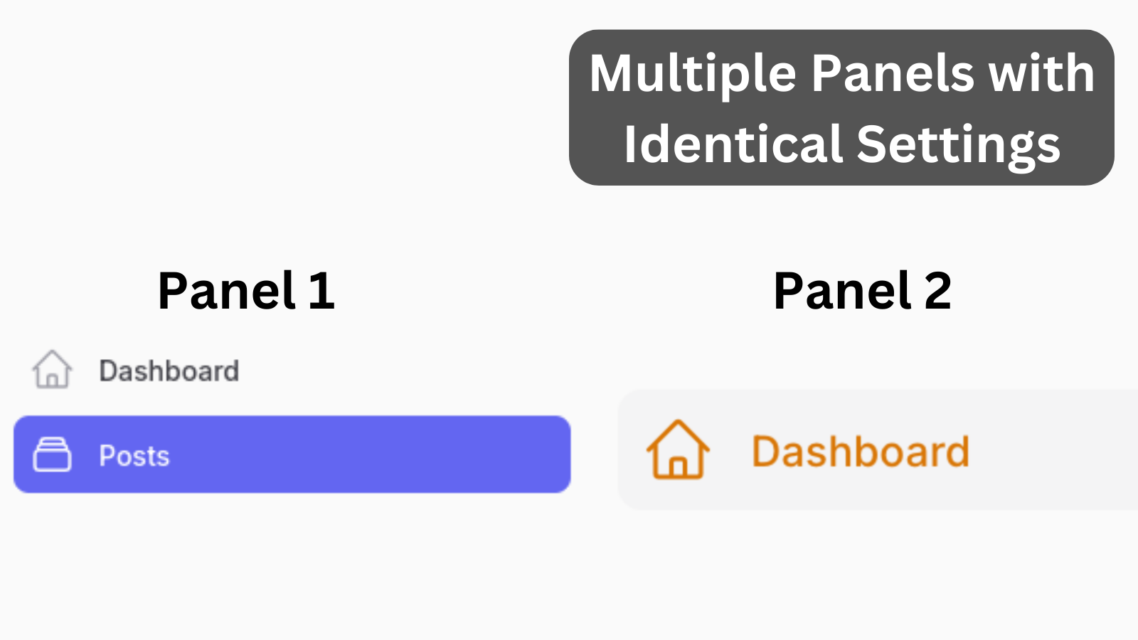 Filament Multiple Panels with Common Settings: Three Options to Avoid Repetition