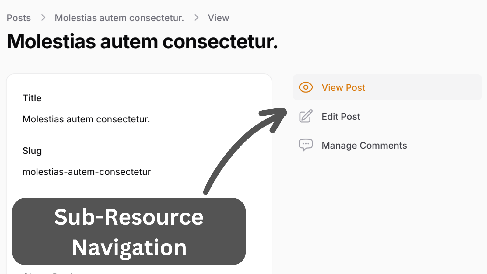 Filament Sub-Navigation for Resources: How it Looks