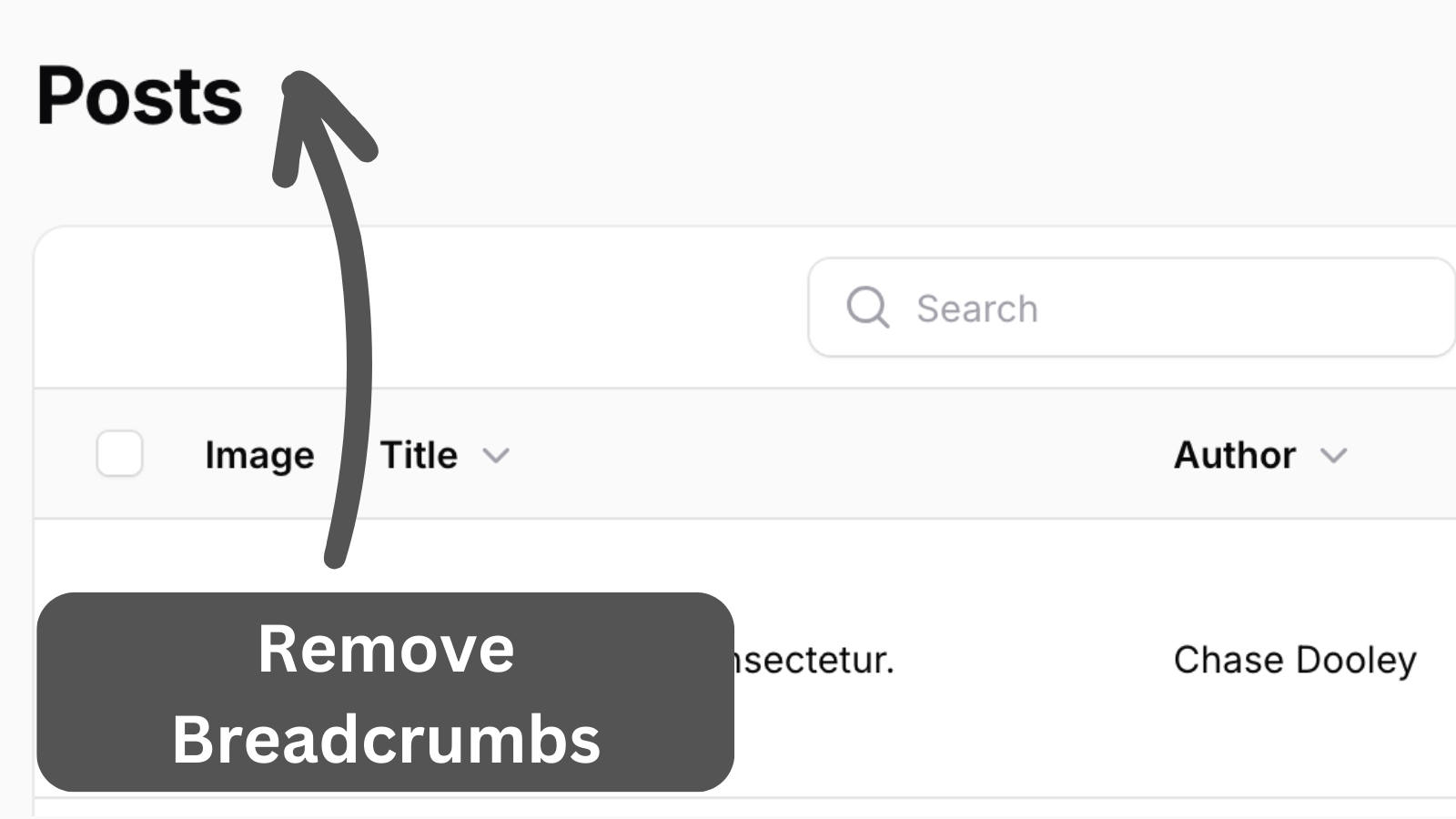 Filament: Disable Breadcrumbs for Page or Panel