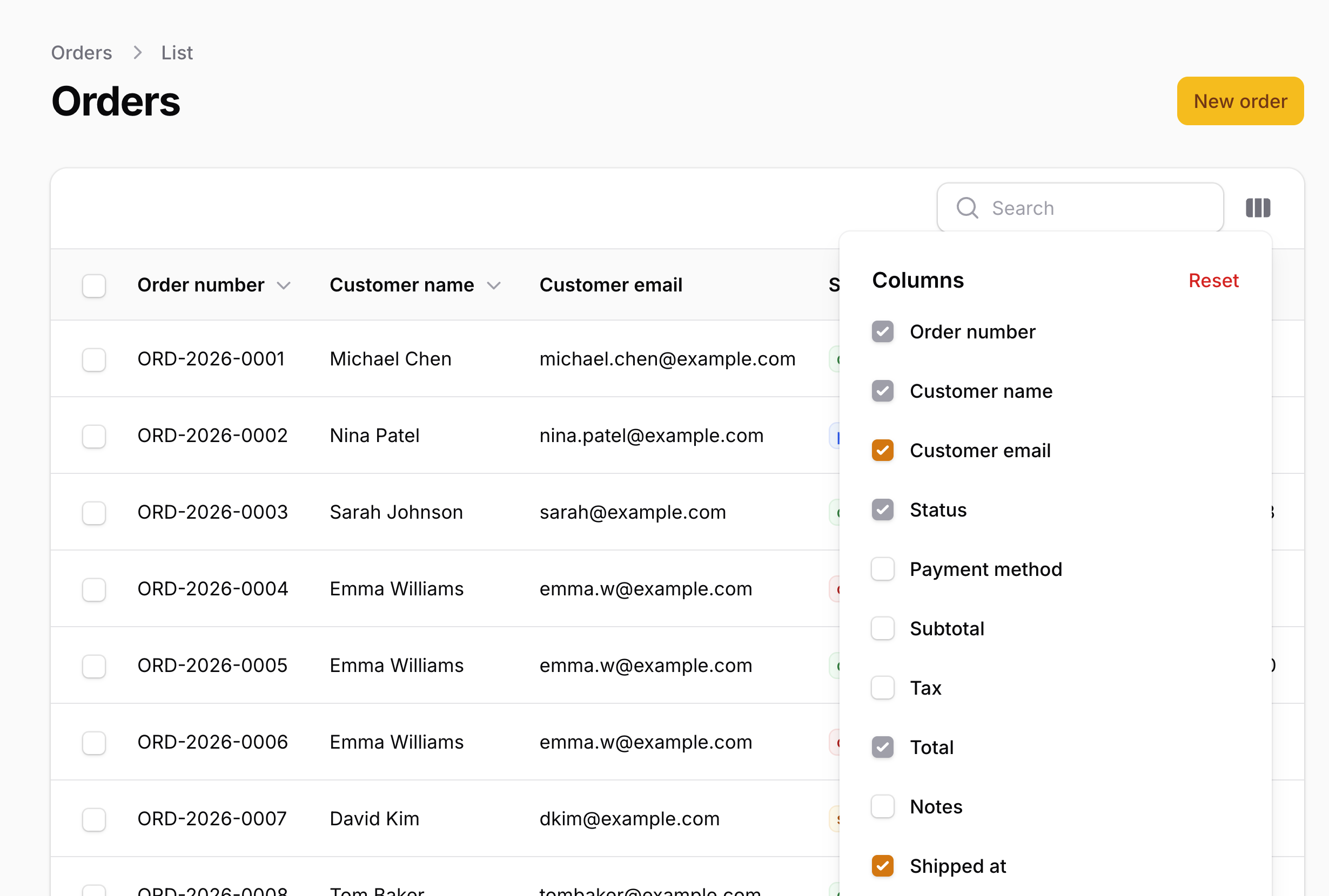 Filament: Persist Toggleable Column Preferences to the Database