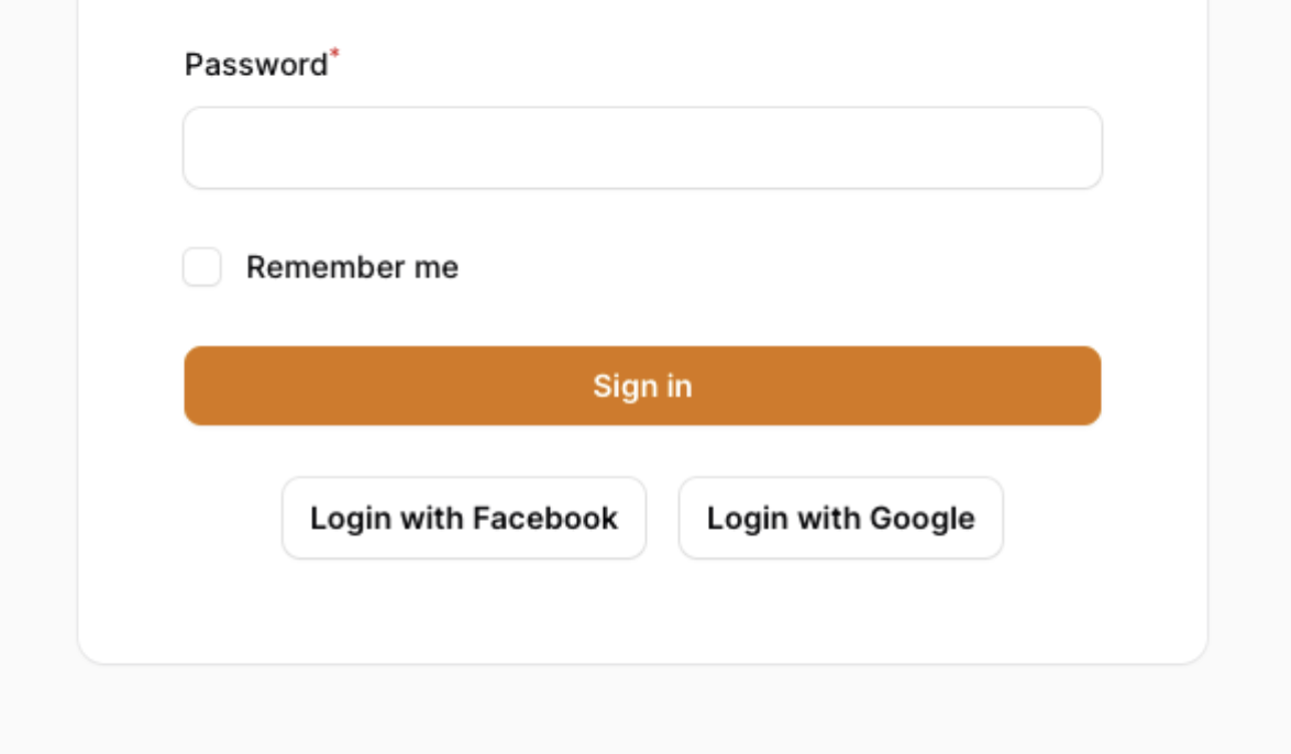 Login with Google/Facebook - Filament Examples